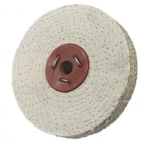 ?????????????? 6" x 1" Spiral Sewn Rigid Sisal Buffing Wheel - 5/8 Inch Arbor Hole Rigid Sisal Buffing Polishing Wheel for Bench Grinder, Die Grinder