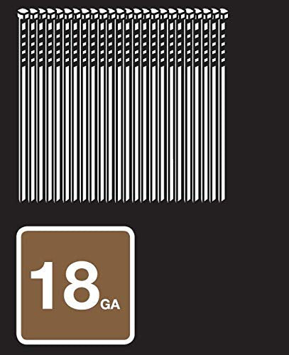 Metabo HPT Brad Nails 1-Inch x 18 Gauge Smooth Electro Galvanized - 1,000 Count - Model 24102THPT