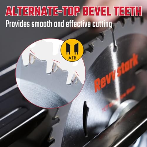 Revvstark 5-1/2 Inch Circular Saw Blade 10mm Arbor 24T & 48T for Wood Cutting