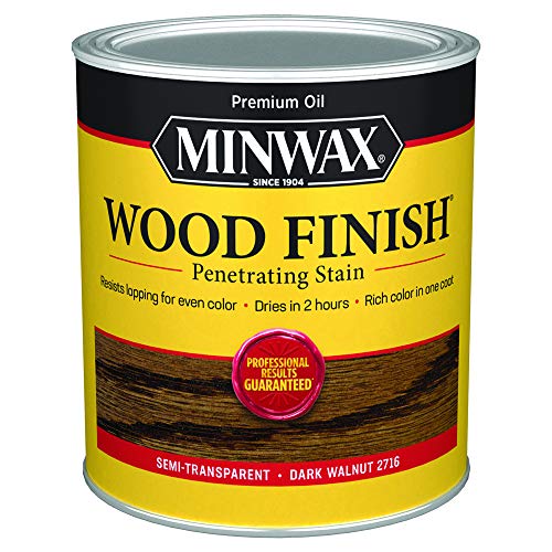 Minwax Wood Finish Dark Walnut Stain - 0.25 Gallon Interior Oil-Based Wood Dye