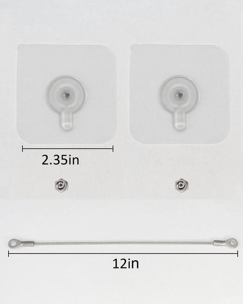 10 Pack, 12 inches Furniture Anchors Kit for Baby Proofing, Adhesive TV Safety Straps Use to Prevent Falling and Anti Tip, No Drill Dresser Or Cabinet to Wall Anchors (xicveiuz)