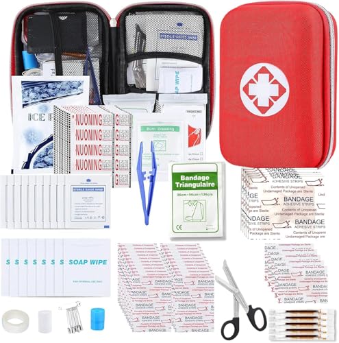 Red 276PCS Car & Home First Aid Kit - Compact Emergency Medical Supplies