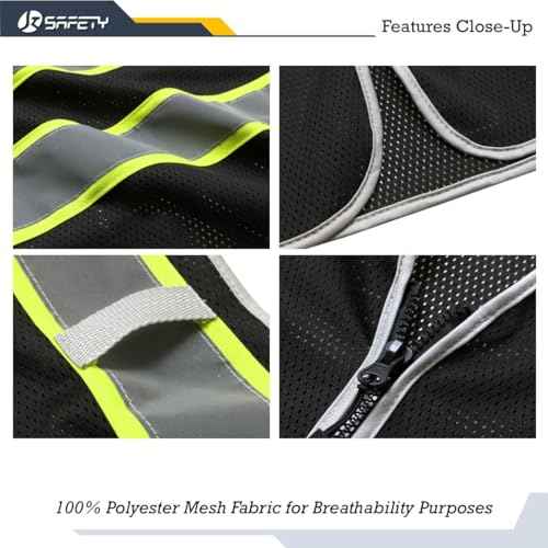 JKSafety Hi-Vis Multiple Pockets Lite MESH Lining Meets ANSI/ISEA Standards