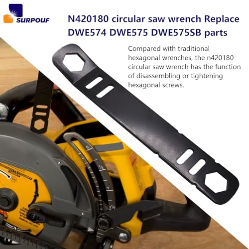 N420180 N165861 Circular Saw Wrench 60V 7-1/4-Inch Fits for DeWalt Replacement DWE574 DWE575 DWE575SB Part