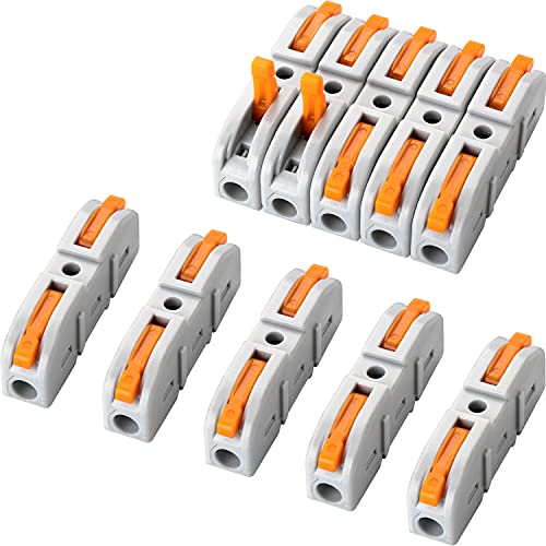 GKEEMARS 50 Pcs Lever Wire Connectors for Electrical Wiring 24-12 AWG