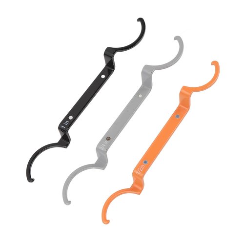 3pcs Locknut Wrench Kit, Conduit Locknut Wrench Set, Lockout Wrench Kit, Alloy Steel Wrenches (1/2, 3/4, and 1) for Tightening and Loosening Locknuts, Ideal for Electricians