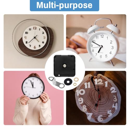 KAKUPPA Quartz Clock Replacement Movement Set with 14.5mm Shaft, High Torque DIY Parts