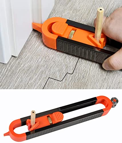 GOZWELL Precise Contour Scribe Tool with Lock – Edge Corner Profile Duplicator
