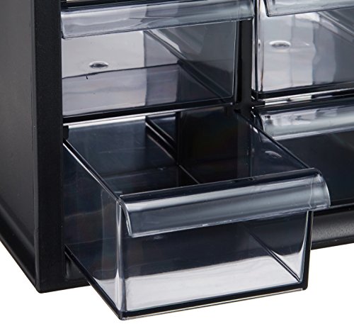 Iris Ohyama PC-310 Handy Parts Cabinet with Lock, Black