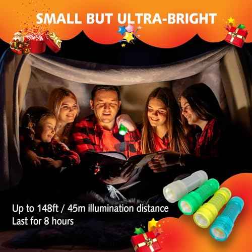 KunHe 3 Pack Glow in Dark Flashlights Small Mini Flashlight for Kids Bulk flashlights with Batteries Included Gift for Kids Halloween Birthday Party Classroom Prizes Christmas Gifts Stocking Stuffers