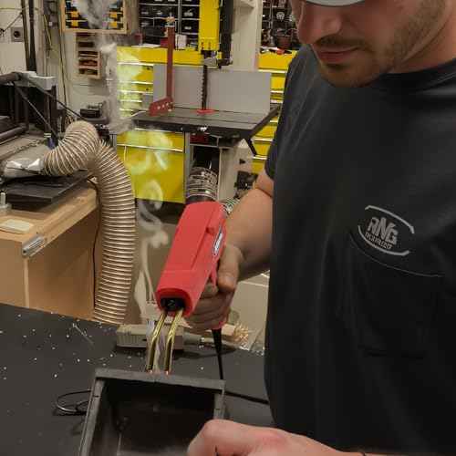 Allturn Plastic Welder, 2 in 1 Plastic Welding Kit, Hot Staples Weld Gun, Car Bumper Repair Kit for Most Plastics, Patent Number D970324(Red)