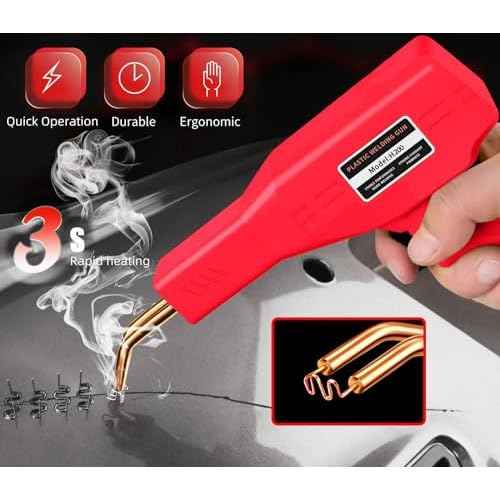 220W Plastic Welder, Multipurpose Fit, Plastic Welding Kit, Quick Plastic Repair Welder Kit, More Comfortable Portable, An Ideal DIY Tool