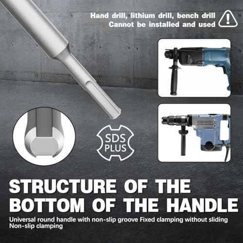 1-3/16" Concrete Hole Saw, 30mm Masonry Hole Saw, with 110mm SDS Plus Shank Connecting Rod for Concrete Brick Cement Stone Wall Drilling Home Improvement