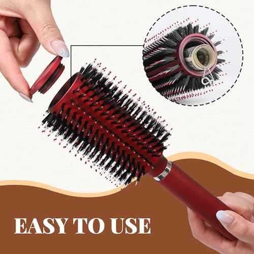 Meejune Hair Brush with Hidden Storage - Diversion Safe for Jewelry, Cash & Valuables - Comb Cash Holder for Home & Vacation Use (Red)