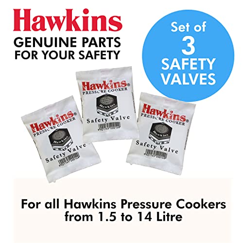 Hawkins B1010 3-Piece Pressure Cooker Safety Valve Set