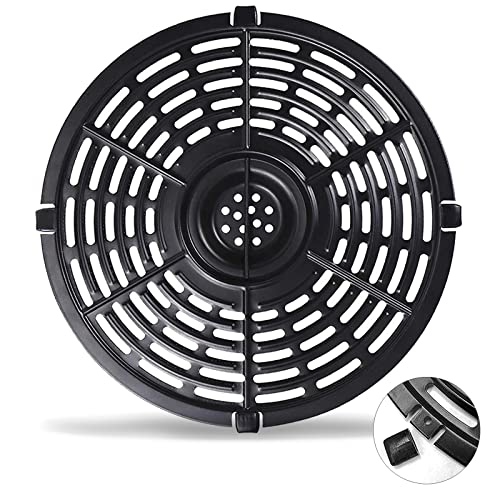 GXF 3.7QT Round Air Fryer Grill Pan - Replacement Tray for Chefman TurboFry 3.6QT / Emeril Lagasse 4QT / Power XL 4QT