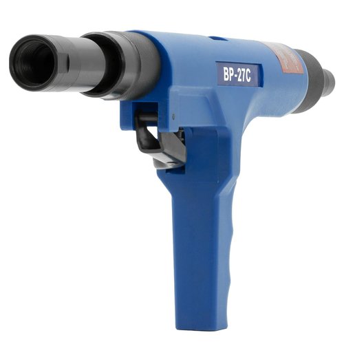 BluePoint Fasteners .27 Caliber Strip Semi-Automatic Feeding Low-Velocity Powder Actuated Ceiling Tool – Model BP-27C. Efficient and precise fastening for overhead applications.