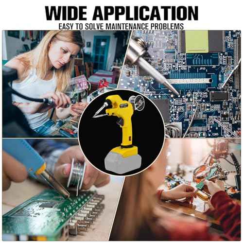 Cordless Soldering Iron Kit for Dewalt 20V Max Battery, 30W Soldering Gun 30s Quick Preheat Soldering Iron with 50g 0.04" Solder Wire& 5pcs Solder Tips for Electronics,Circuit Boards,Jewelry Making