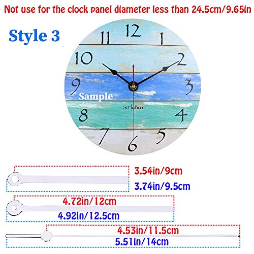 Satisfounder 1 Piece 13mm Quartz Wall Clock Movement with 3 Hands - DIY Repair Parts