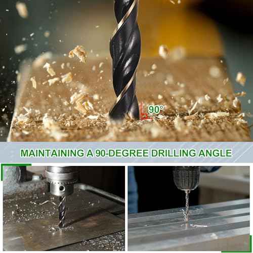 METALLIXITY Drill Bit (10mm) 1Pcs, 4341 High-Speed Steel Straight Shank 118¡Æ Black and Gold Finish for Copper Aluminum Wood Plastic Medium Hard Metal