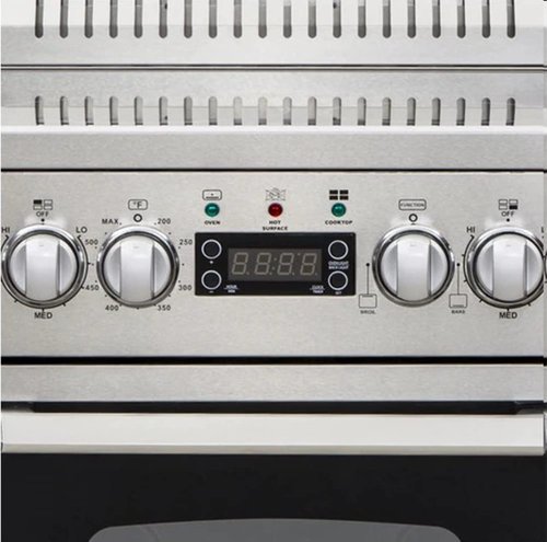 Avanti DER20P3S Electric Range Oven Elite Series Compact Design, 2-Cu.Ft. Capacity with 4 Coil Burners, Framed Glass Door, Storage Drawer and Broiler with Pan, 20-Inch, Stainless Steel