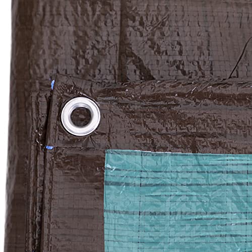 Kotap 12x16 ft Waterproof Multi-Purpose Tarp - Reversible Brown/Green Cover