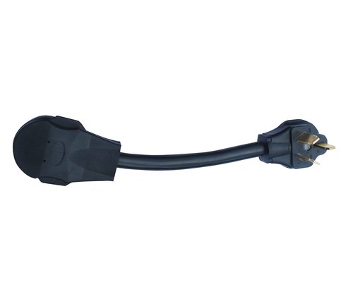 Older Style 3-Pin Stove Range Oven Plug To Newer Style 4-Pin Plugin, Receptacle Outlet, Power Cord Adapter, Electrical Converter Connector, 10-50P To 14-50R 50-Amp 250-Volt. FX1413