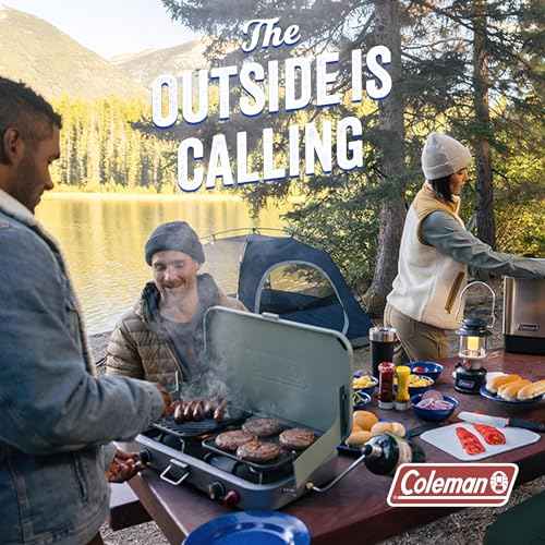 Coleman 70+ Hour Citronella Candle Outdoor Lantern, Classic Design with Easy Carry and Hang Handle, Extended Burn Time for Camping, Picnics, and Patio Ambiance, 6.7 oz, Red