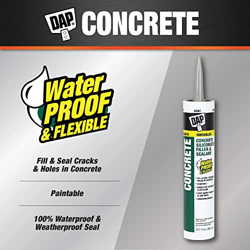 DAP Concrete Sealant & Filler Gray 10.1 Oz – Waterproof Crack Repair