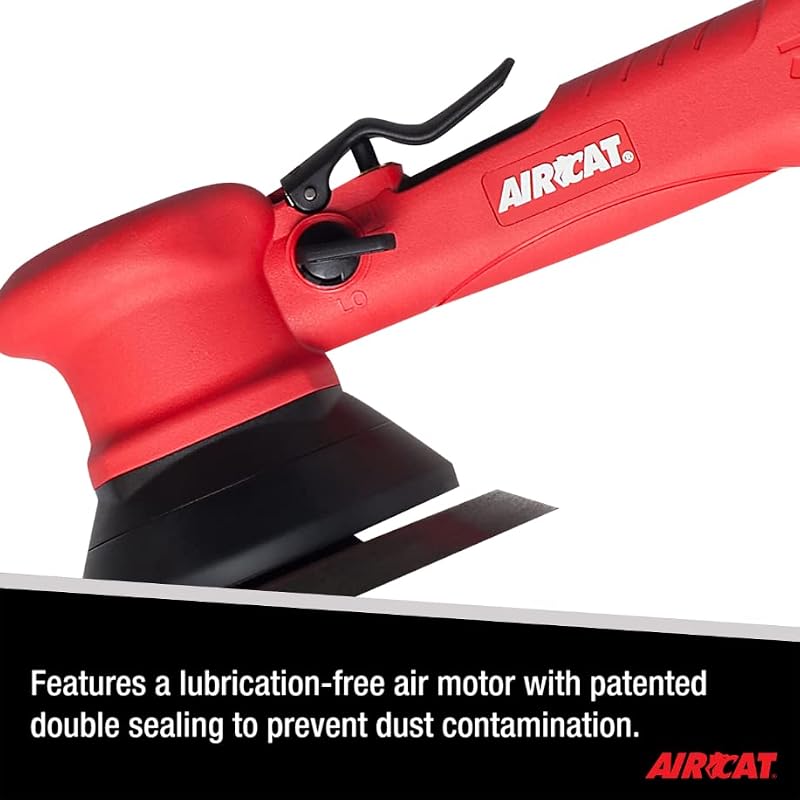 AIRCAT 6310 6-Inch Dual Action Orbital Sander 10,000 RPM for Automotive & Workshop