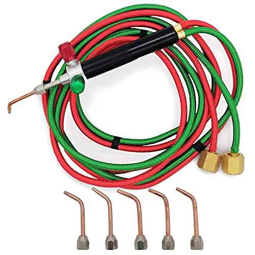 Mini Gas Little Torch Soldering Welding Gun Kit With 5 Tips fit for Hoses Jewelry Repair And Construction, Hobbyists, Crafts