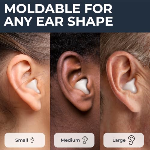 Peace&Quiet Classic Wax Ear Plugs for Sleeping & Water Protection, 15 Count