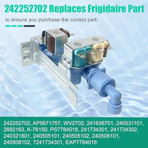 242252702 Refrigerator Water Inlet Valve for Frigidaire Kenmore – Yigiao (Variation 242252702)