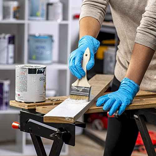 Comfy Package Synthetic Vinyl Blend Disposable Plastic Gloves Non-Sterile, Powder & Latex Free