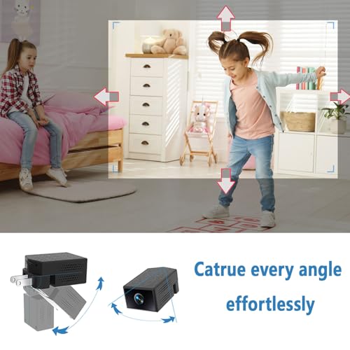 W-C7 2K Indoor Security Camera Wireless Wi-Fi with 64GB SD Card, Night Vision, Motion Detection, Cloud Storage, for Home, Office, Baby, Pet Monitoring & More