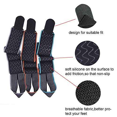 Ankle Support,Adjustable Ankle Brace Breathable Nylon Material Super Elastic and Comfortable,1 Size Fits all, Suitable for Sports (blue 1)