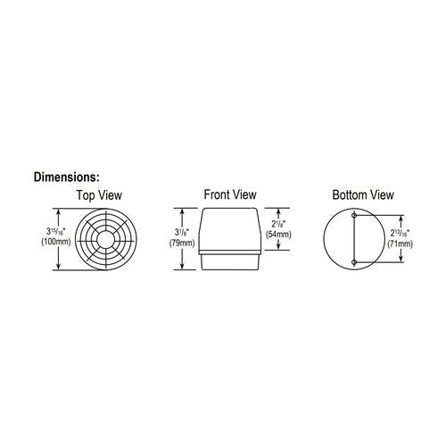 Seco-Larm Enforcer LED Strobe Light with Built-in Programmable Siren, Clear (SL-1301-SAQ/C)