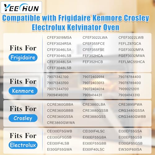YEECHUN 316496201 Heavy-Duty Stainless Steel Oven Rack 24.2 x 16 in Pack of 2 for Frigidaire/Kenmore