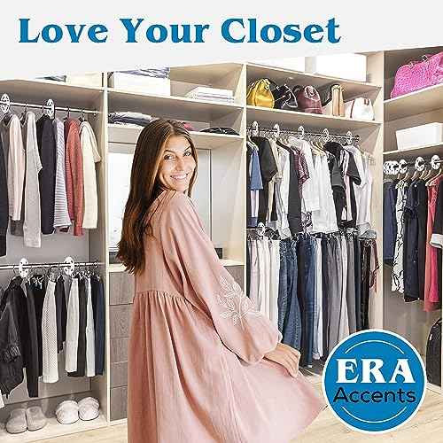 32 White Closet Dividers for Hanging Clothes ? Clothing Rack Dividers with Printed Sizes