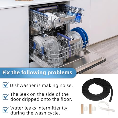 Frigidaire Dishwasher Door Seal Kit with Bottom Gasket & Splash Shield by APPLIANCEMATES