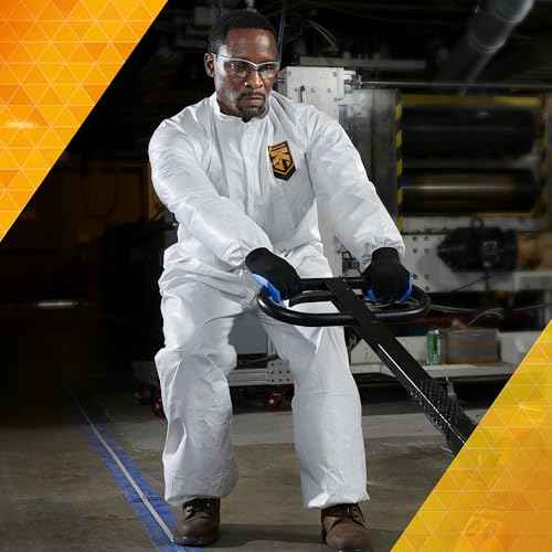 KLEENGUARD A20 Elastic Wrist and Ankle Coverall, Large, REFLEX Design, Zip Front