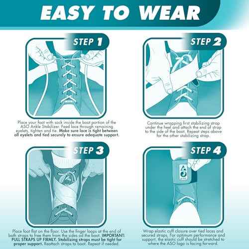 Med Spec ASO Ankle Stabilizer (Medium, Black) ? Ankle Brace for Sprained Ankle and Peroneal Tendonitis, Orthopedic Ankle Support for Men, Women, Adults, Teens and Kids, Sports Injury Recovery, 264014