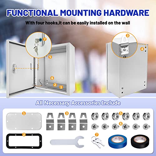 Outdoor Electrical Box 12x10x6 inch Waterproof NEMA 4X IP66 Junction Box - CXCESNS