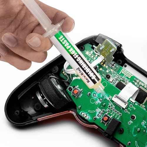 Kaisiking Solder Flux Solder Wick for Electronics Soldering, No Clean Soldering Flux for PCB, SMD & DIY Projects, 0.1" Braided Copper Desoldering Wick & 10cc Flux Paste