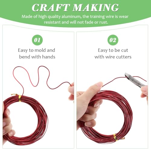 Tree Training Wire Kit - 5 Rolls (164ft),Bonsai Training Wires with Wire-Cutter,Aluminum Wires Bonsais Tool Kit, Bonsai Accessories for Bonsais Trees Indoor Garden DIY Tools