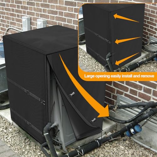 Kipiea Heavy Duty Outdoor Air Conditioner Cover 30W x 30D x 32H Windproof & UV Resistant