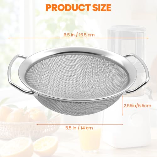 Nama J2 Juice Strainer - Stainless Steel Fine Mesh with Dual Handles