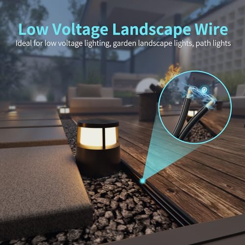 Energeaster 250FT 16/2 Low Voltage Landscape Wire Black, 16 AWG Cable