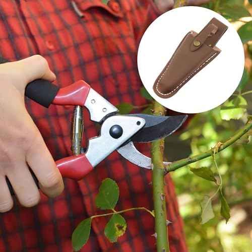 Leather Sheath Tool Holster Plier Holder for Belt Plier Holster Gardening Pliers Pouch Holder Knife Belt Holder Garden Tool Belt Trimmer Holster 1PCS