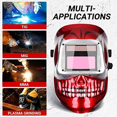 Welding Helmet Auto Darkening: DEKORPO True Color Solar Powered Auto Darkening Welding Welder Mask Hood Helmets
